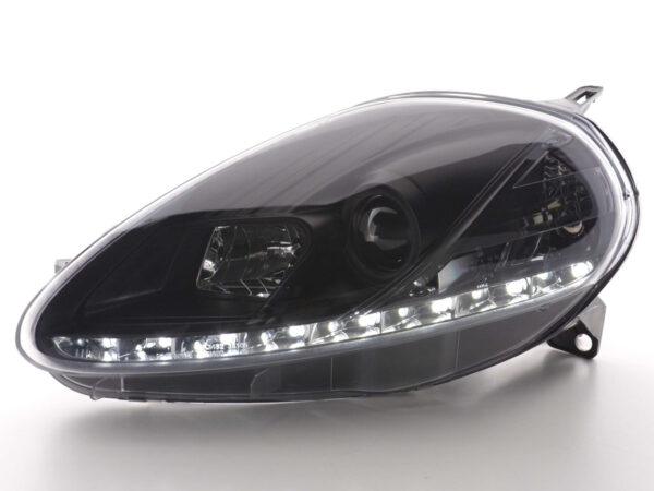 Phare Daylight LED feux de jour Fiat Grande Punto 199 noir - – Image 2