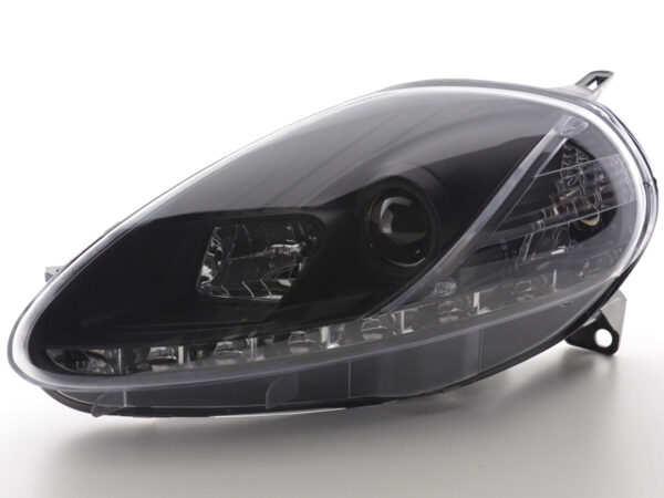 Phare Daylight LED feux de jour Fiat Grande Punto 199 noir - – Image 4