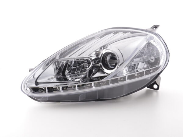 Phare Daylight LED DRL look Fiat Grande Punto type 199 05-08 chrome - – Image 3