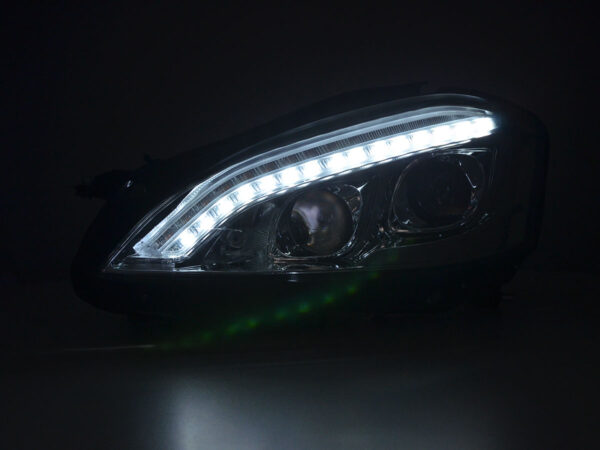 Phares Xenon Daylight LED DRL look Mercedes-Benz Classe S (221) 05-09 chrome - – Image 2