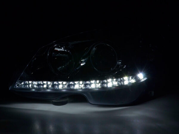 Phare Daylight LED DRL look Mercedes Classe C type W204 07-10 chrome - – Image 3
