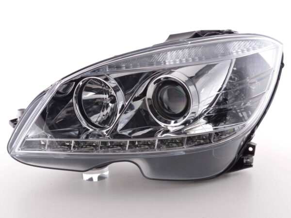 Phare Daylight LED DRL look Mercedes Classe C type W204 07-10 chrome - – Image 4