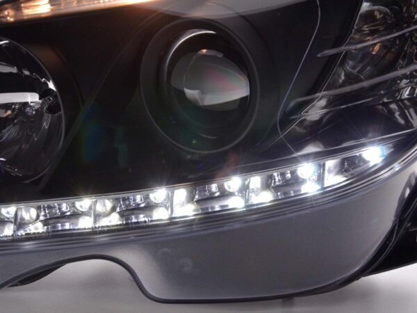 Phare Daylight LED DRL look Mercedes Classe C type W204 07-10 noir - – Image 5