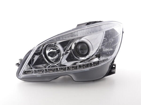 Phare Daylight LED DRL look Mercedes Classe C W204 07-10 chrome - – Image 3