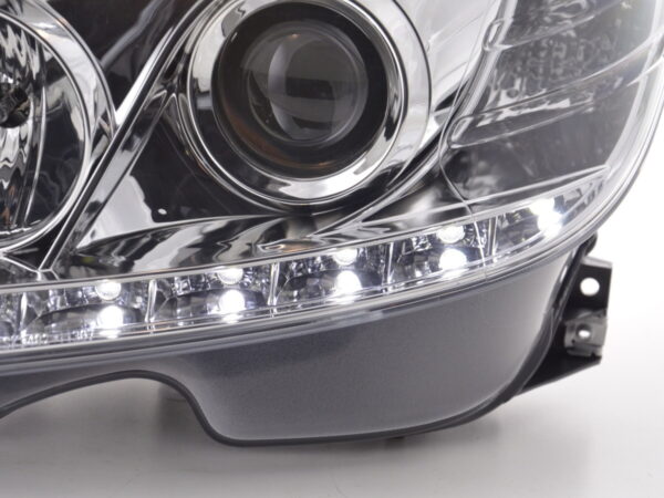 Phare Daylight LED DRL look Mercedes Classe C W204 07-10 chrome - – Image 4