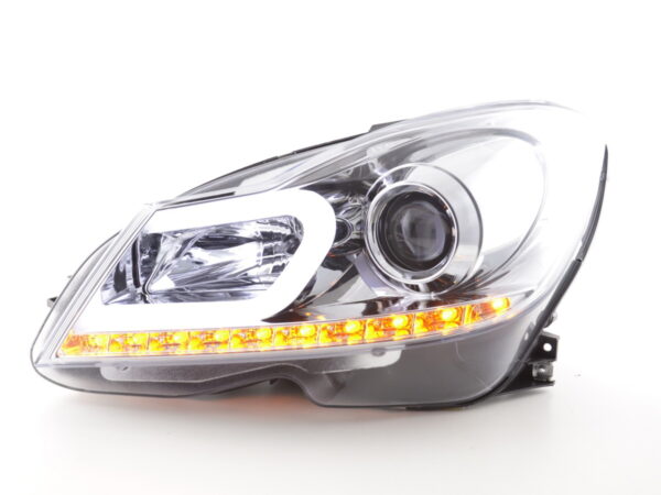 Phare Daylight LED DRL look Mercedes Classe C W204 11-14 chrome - – Image 2