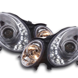 Phare Daylight LED DRL look Mercedes Classe E 211 02-06 chrome -