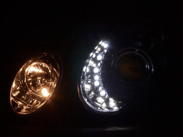 Phare Daylight LED DRL look Mercedes Classe E 211 02-06 chrome - – Image 3