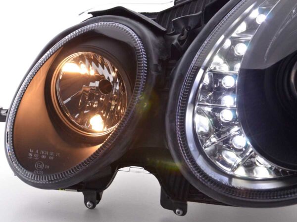 Phare Daylight LED DRL look Mercedes Classe E 211 02-06 noir - – Image 6