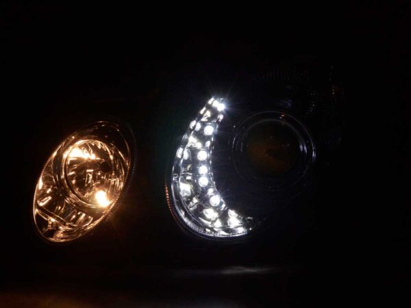 Phare Daylight LED DRL look Mercedes Classe E 211 02-06 chrome - – Image 3