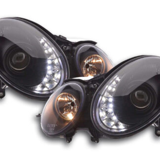 Phare Daylight LED DRL look Mercedes Classe E 211 02-06 noir -