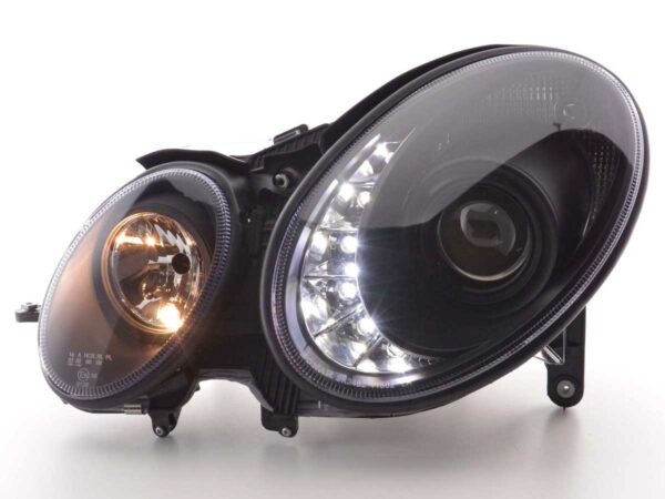 Phare Daylight LED DRL look Mercedes Classe E 211 02-06 noir - – Image 2