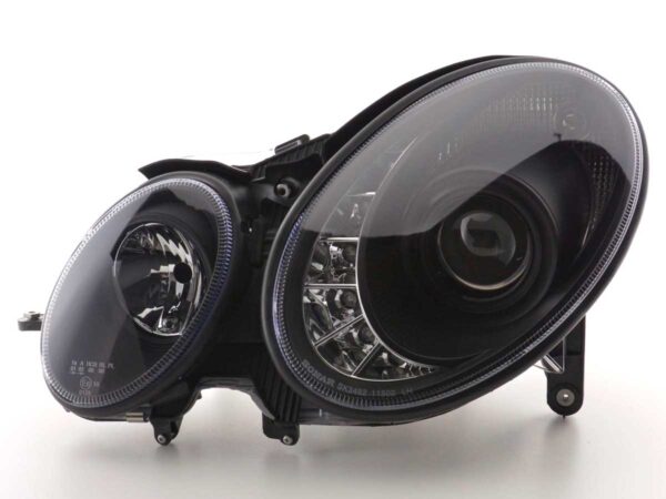 Phare Daylight LED DRL look Mercedes Classe E 211 02-06 noir - – Image 4