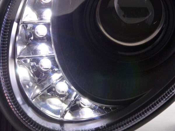 Phare Daylight LED DRL look Mercedes Classe E 211 02-06 noir - – Image 5