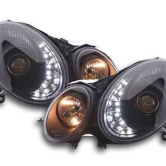 Phare Daylight LED DRL look Mercedes Classe E 211 06-09 noir -