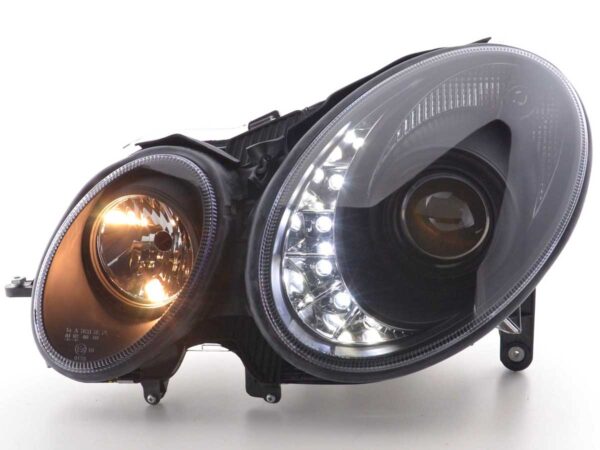 Phare Daylight LED DRL look Mercedes Classe E 211 06-09 noir - – Image 2