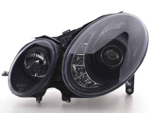 Phare Daylight LED DRL look Mercedes Classe E 211 06-09 noir - – Image 4