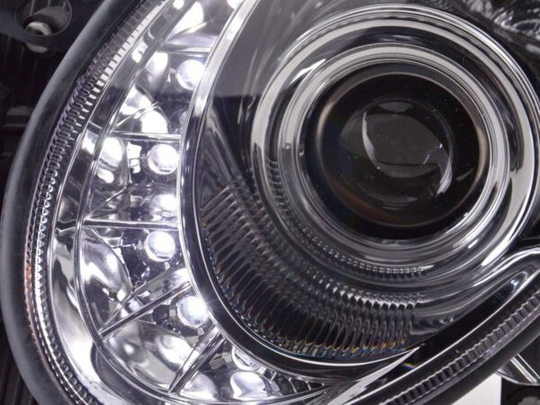 Phare Daylight LED DRL look Mercedes Classe E type W211 02-06 chrome - – Image 5