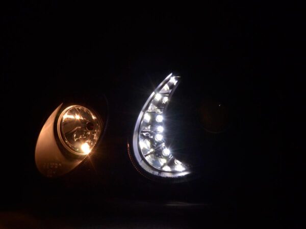 Phare Daylight LED DRL look Mercedes Classe E type W211 02-06 noir - – Image 3