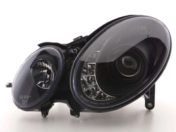 Phare Daylight LED DRL look Mercedes Classe E type W211 02-06 noir - – Image 4