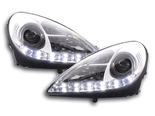 Phare Daylight LED DRL look Mercedes SLK 171 04-11 chrome -
