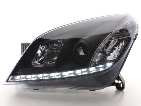 Phare Daylight LED feux de jour Opel Astra H 2004-2009 noir - – Image 2