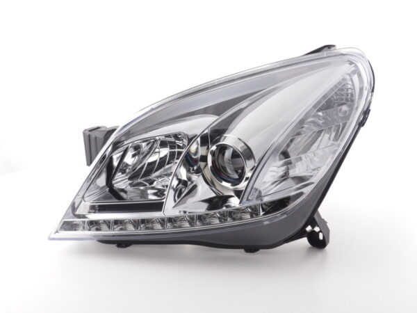 Phare Daylight LED DRL look Opel Astra H 04-10 chromé pour véhicules avec direction à droite - – Image 3