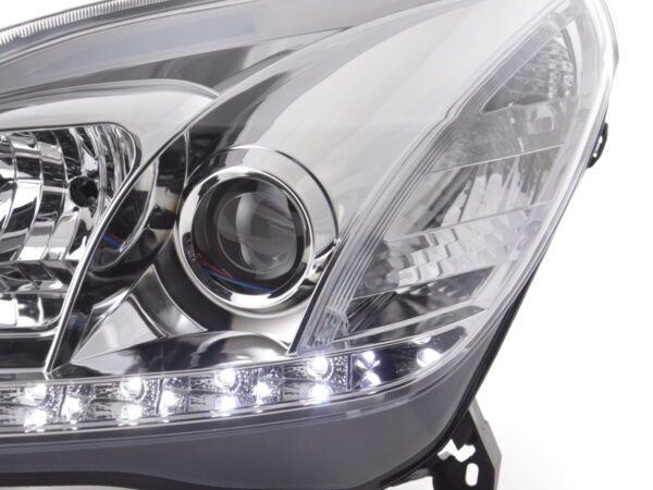 Phare Daylight LED DRL look Opel Astra H 04-10 chromé pour véhicules avec direction à droite - – Image 5