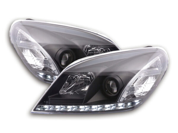 Phare Daylight LED feux de jour Opel Astra H 04-09 noir -