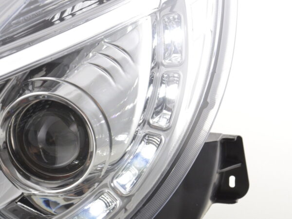 Phare Daylight LED Feux de jour à LED Opel Corsa D à partir de 2011 chromé pour conduite à droite - – Image 5