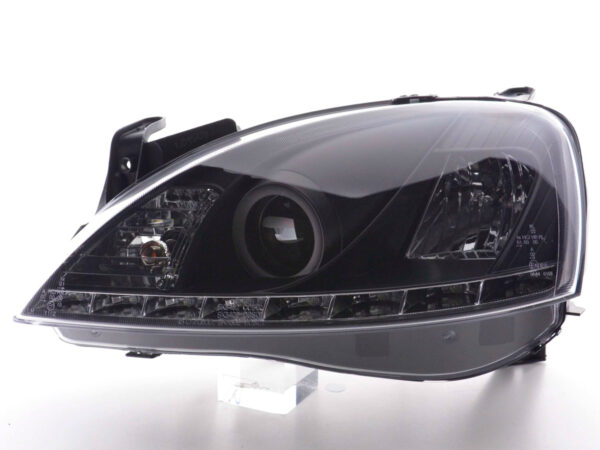 Phare Daylight LED Feux de jour LED Opel Corsa C 01-06 noir - – Image 4