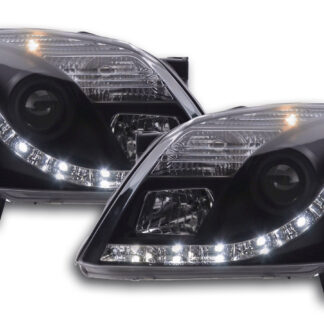 Phare Daylight LED DRL look Opel Vectra C 02-05 noir -