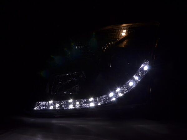 Phare Daylight LED DRL look Opel Vectra C 02-05 noir pour conduite à droite - – Image 2