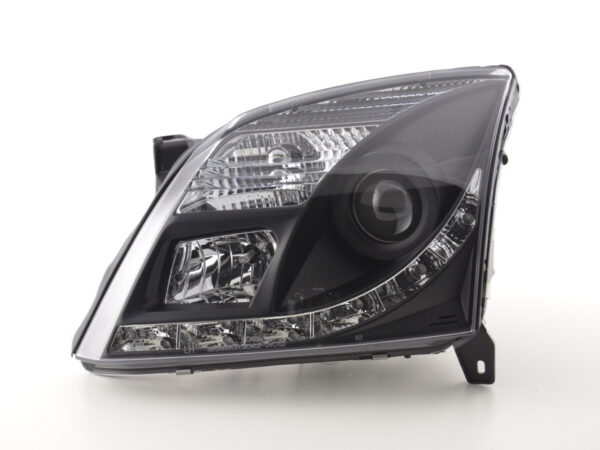 Phare Daylight LED DRL look Opel Vectra C 02-05 noir pour conduite à droite - – Image 3