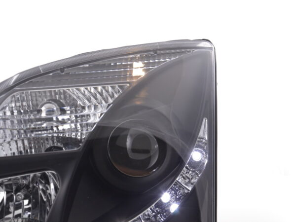 Phare Daylight LED DRL look Opel Vectra C 02-05 noir pour conduite à droite - – Image 5
