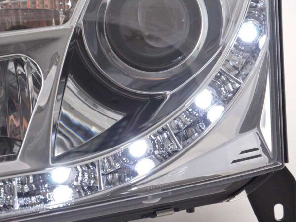 Phares Daylight LED Feux de jour LED Opel Vectra C 2002-2005 chrome - – Image 5