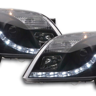 Phare Daylight LED feux de jour Opel Vectra C 2002-2005 noir -