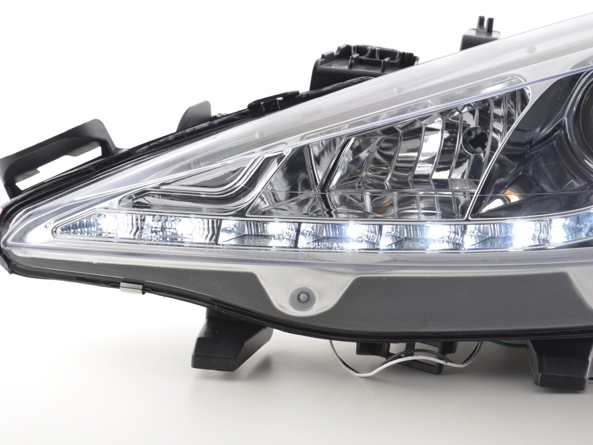 Phare Daylight LED Feux de jour LED Peugeot 207 06- chrome pour conduite à droite - – Image 4