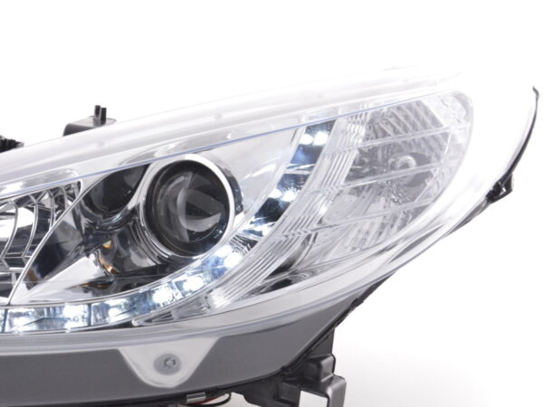 Phare Daylight LED Feux de jour LED Peugeot 207 06- chrome pour conduite à droite - – Image 5