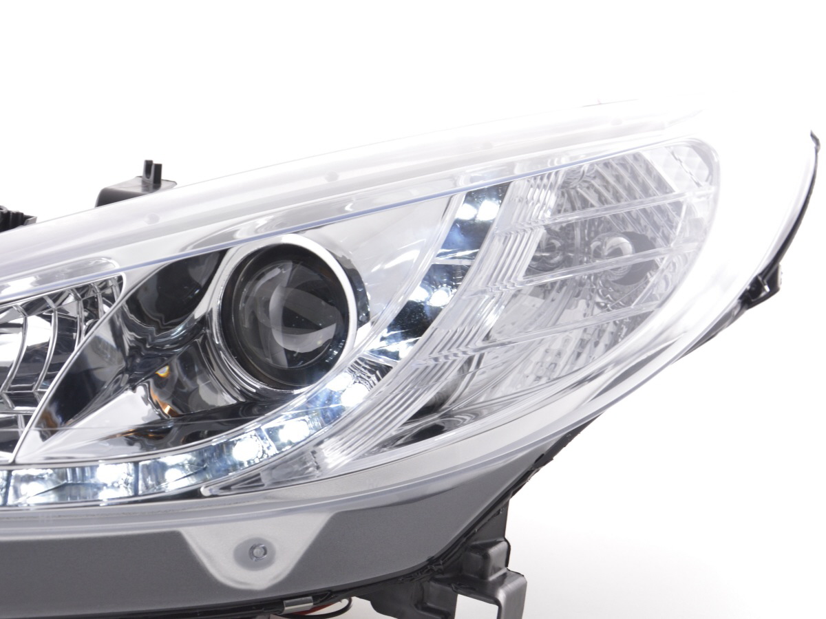 Phare Daylight LED Feux de jour LED Peugeot 207 06- chrome pour conduite à droite - – Image 5