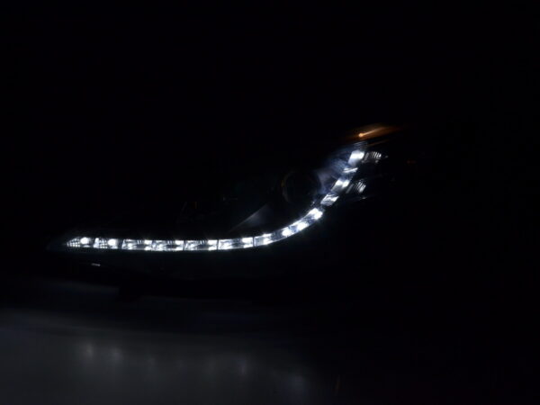 Phare Daylight LED Feux de jour LED Peugeot 207 06- noir pour véhicules avec direction à droite - – Image 2