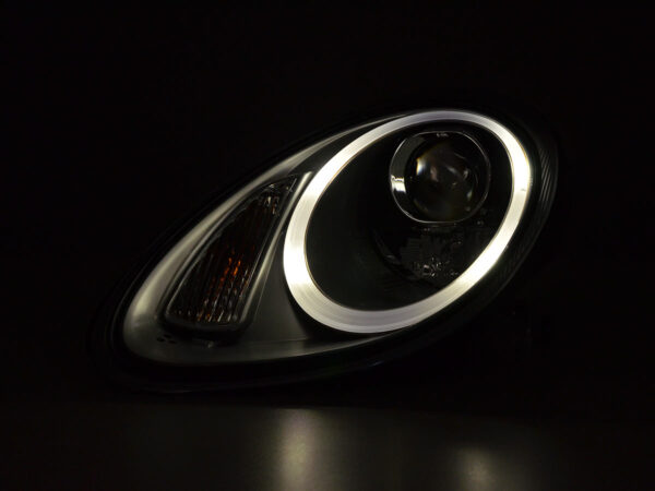 Phare avant Xenon Daylight LED DRL look Porsche Boxster (987) 04-08 argent - – Image 2
