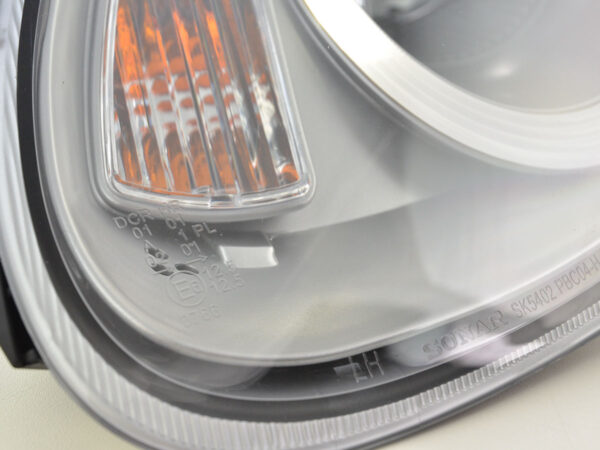 Phare avant Xenon Daylight LED DRL look Porsche Boxster (987) 04-08 argent - – Image 3
