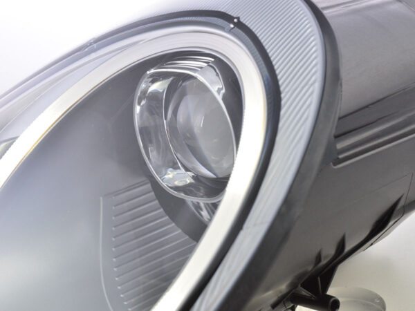 Phare avant Xenon Daylight LED DRL look Porsche Boxster (987) 04-08 argent - – Image 4