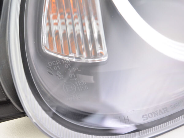 Phare avant Xenon Daylight LED DRL look Porsche Boxster (987) 04-08 noir - – Image 3
