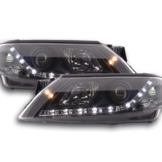 Phare Daylight LED DRL look Renault Laguna (type G) 01-05 noir -