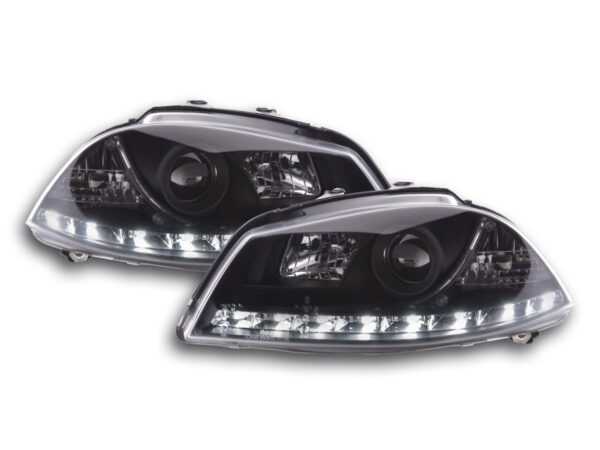 Phare Daylight LED feux de jour Seat Ibiza 3 6L 02-08 noir -
