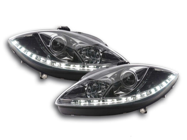 Phares Daylight LED feux de jour Seat Leon 1P 09- chromés -