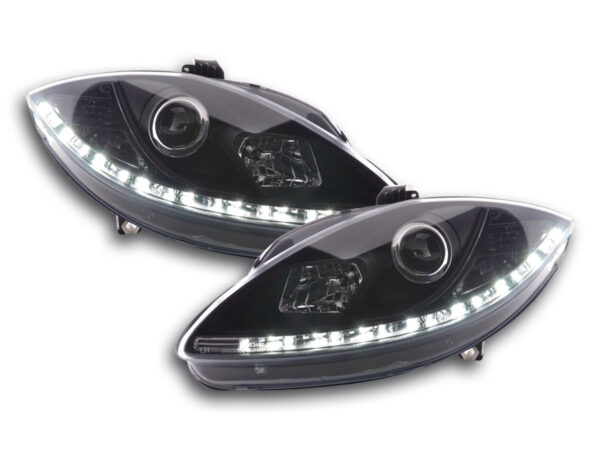 Phare Daylight LED feux de jour Seat Leon 1P 09- noir -