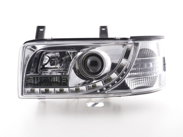 Phare Daylight LED look DRL VW Bus type T4 90-96 chromé pour conduite à droite - – Image 3